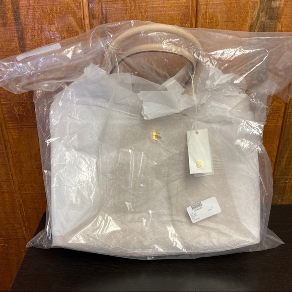 Tory Burch Kira Leather Tote Bag - Perfect Sand - Picture 9 of 9